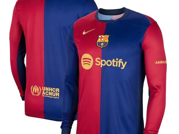 Barcelona Nike 2024/25 Home Long Sleeve Replica Jersey - Royal