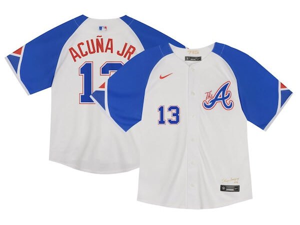 Ronald Acuña Jr. Atlanta Braves Nike Toddler City Connect Limited Player Jersey - White