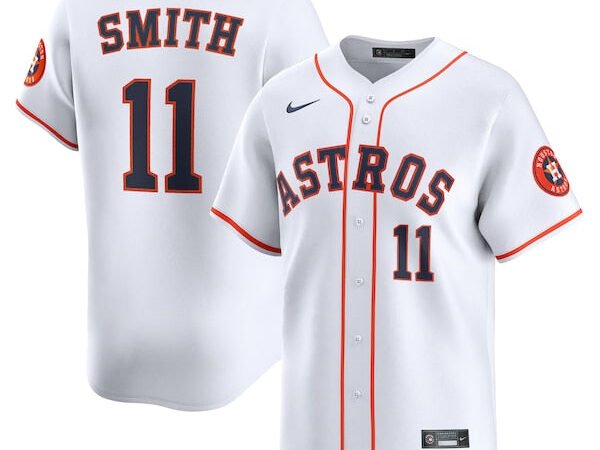 Cam Smith #11 Houston Astros Nike Home Limited Player Jersey - White