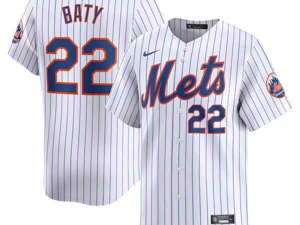 Brett Baty New York Mets Nike Home Limited Player Jersey - White
