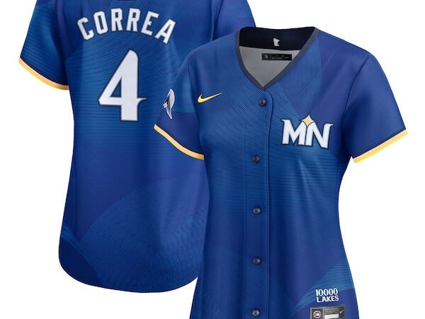 Carlos Correa Minnesota Twins Nike Women's 2024 City Connect Limited Jersey - Royal