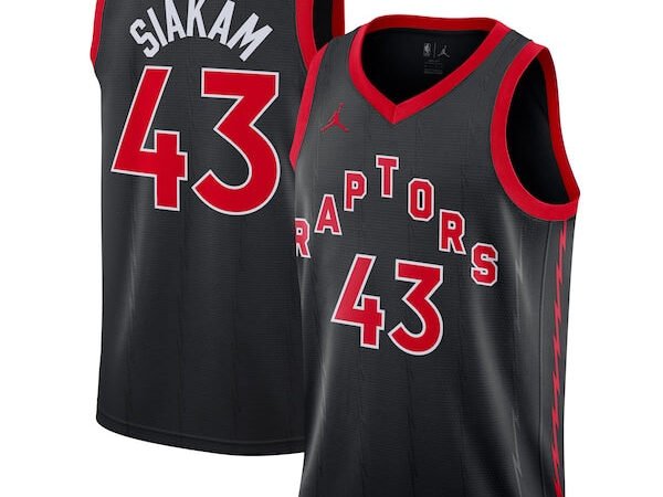 Pascal Siakam Toronto Raptors Jordan Brand 2020/21 Swingman Jersey - Statement Edition - Black