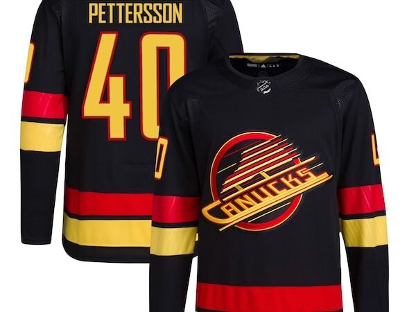 Elias Pettersson Vancouver Canucks adidas Alternate Primegreen Authentic Pro Player Jersey - Black