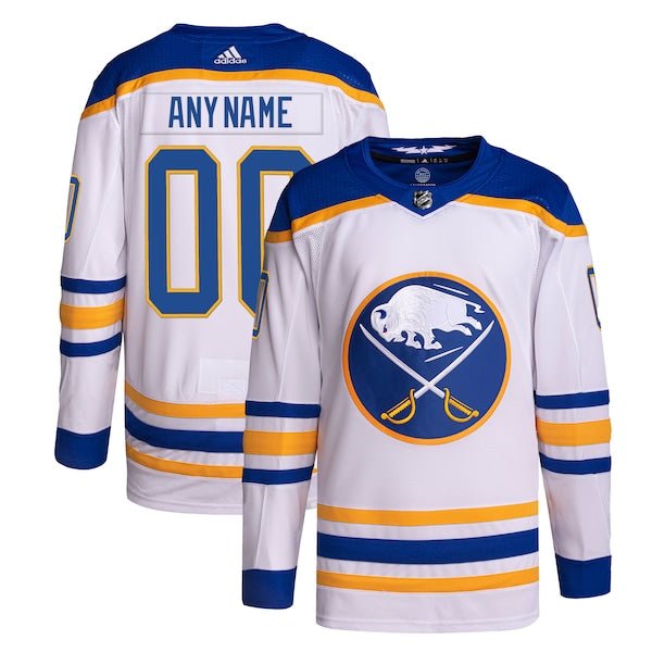 Buffalo Sabres adidas Away Primegreen Authentic Custom Jersey - White