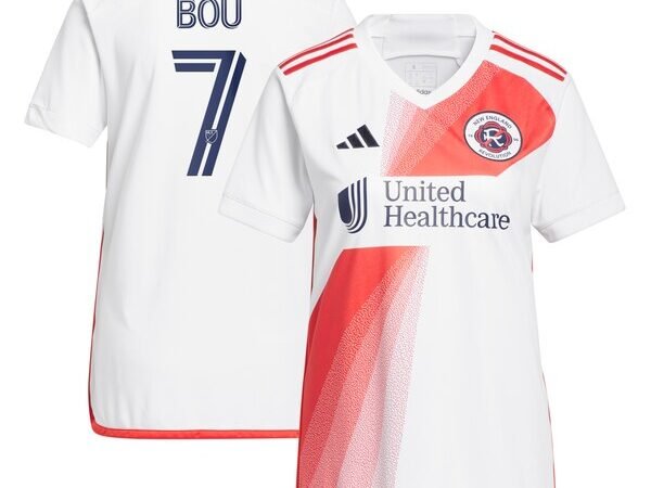 Gustavo Bou New England Revolution adidas Women's 2024 Defiance Replica Jersey - White