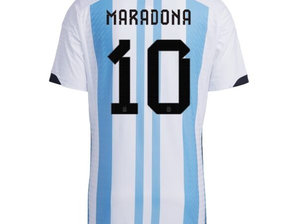 Diego Maradona Argentina Adidas 202222/23 Authentic Home Jersey - White
