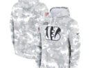 Cincinnati Bengals Nike 2024 Salute to Service Club Fleece Pullover Hoodie - Arctic Camo