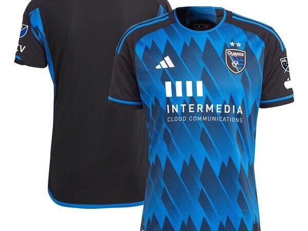 San Jose Earthquakes adidas 2024 Active Fault Jersey Authentic Jersey - Blue