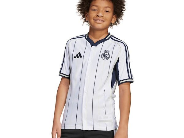 Los Merengues adidas Youth US Pack Full-Button Baseball Jersey - White