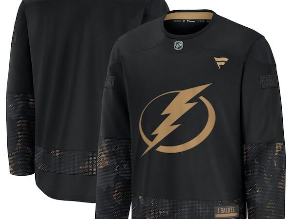 Tampa Bay Lightning  2024 Military Appreciation Practice Jersey - Black