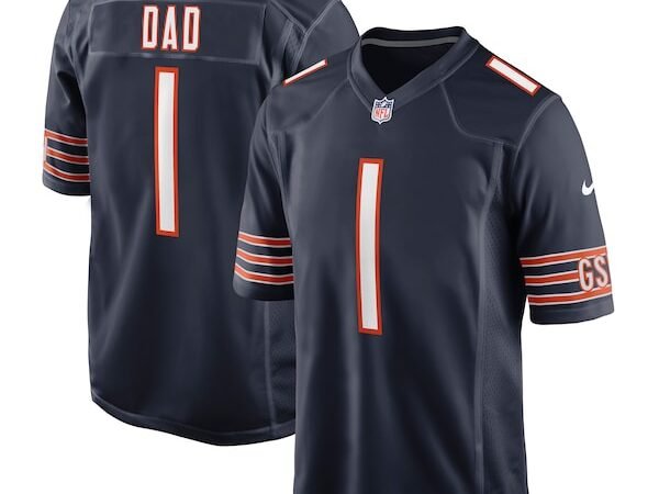 Number 1 Dad Chicago Bears Nike Game Jersey - Navy