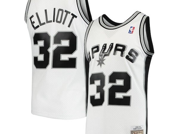 Sean Elliott San Antonio Spurs 1998/99 Hardwood Classics Swingman Jersey - White
