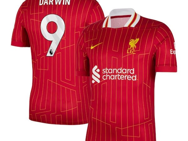 Darwin Núñez Liverpool Nike 2024/25 Home Replica Player Jersey – Red