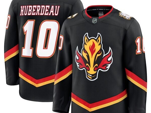 Jonathan Huberdeau Calgary Flames Alternate Premium Jersey - Black