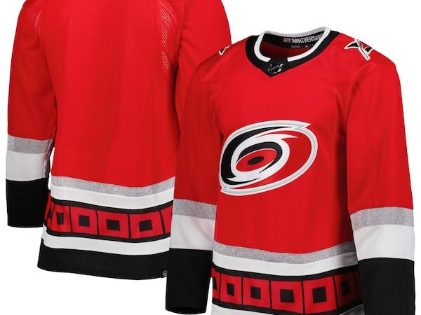 Carolina Hurricanes adidas 2022-23 25th Anniversary Primegreen Authentic Jersey - Red
