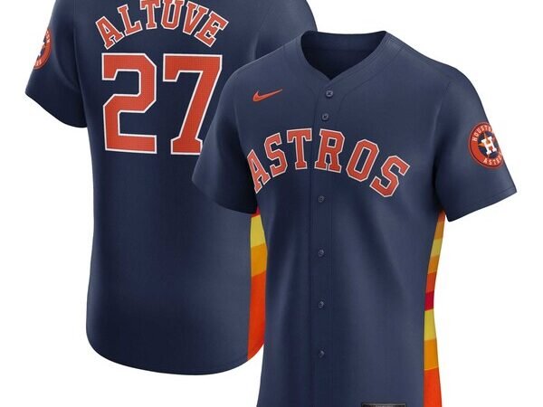 Jose Altuve Houston Astros Nike Alternate Elite Player Jersey - Navy