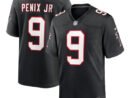 Michael Penix Jr. Atlanta Falcons Nike Throwback Game Jersey -  Black/Red/White