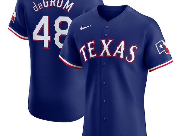 Jacob deGrom Texas Rangers Nike Alternate Elite Player Jersey - Royal