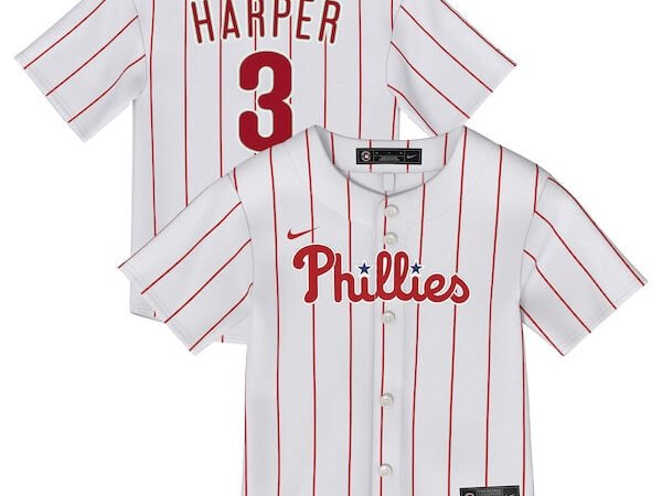Bryce Harper Philadelphia Phillies Nike Toddler Replica 2.0 Player Jersey - White