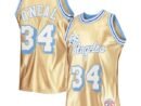 Shaquille O'Neal Los Angeles Lakers 75th Anniversary 1996/97 Hardwood Classics Swingman Jersey - Gold