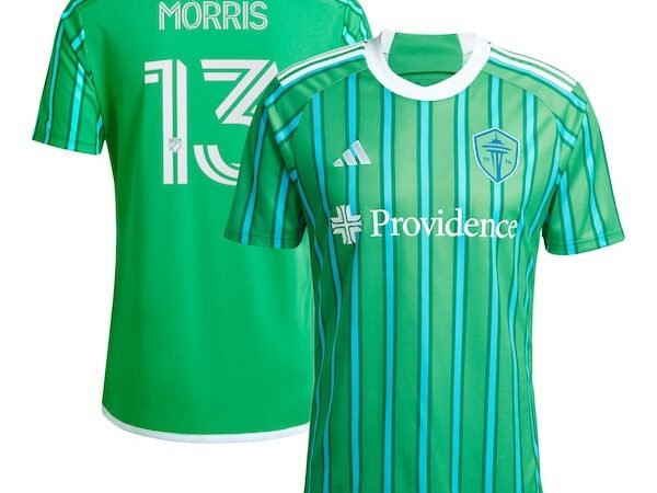Jordan Morris Seattle Sounders FC adidas 2024 The Anniversary Kit Replica Player Jersey – Green