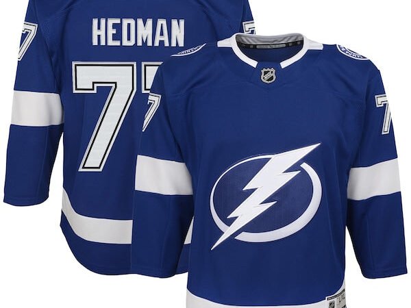 Victor Hedman Tampa Bay Lightning Youth Home Premier Player Jersey - Blue