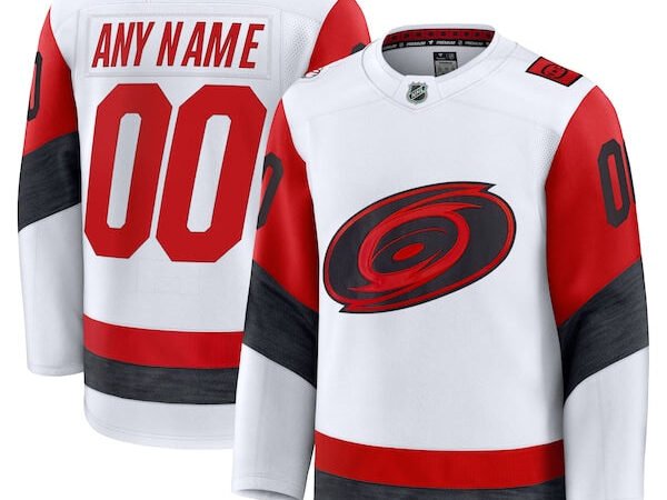 Carolina Hurricanes  Away Premium Custom Jersey - White
