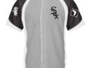 Boston Red Sox Big & Tall Colorblock Full-Snap Jersey -Gray/Navy