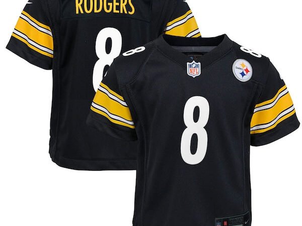 Aaron Rodgers Pittsburgh Steelers Nike Youth Game Jersey - Black/White