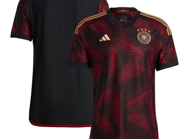 Custom Germany National Team adidas 2022/23 Away Authentic Jersey - Black