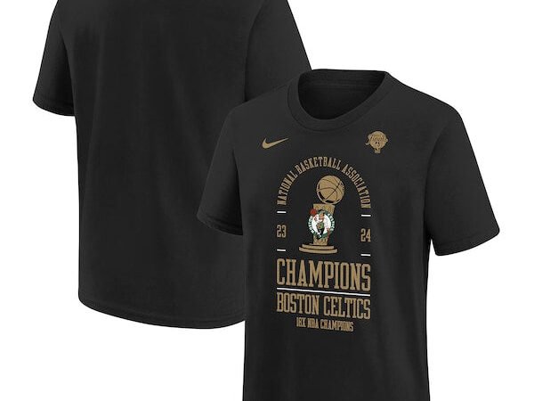 Boston Celtics Nike Youth 18-Time NBA Finals Champions Locker Room T-Shirt - Black