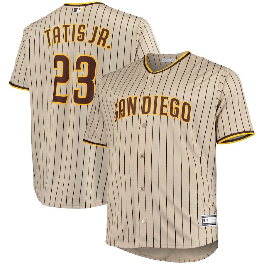 Fernando Tatis Jr. San Diego Padres Big & Tall Replica Player Jersey - Brown/Tan/White