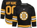 Boston Bruins Youth Home Custom Replica Jersey - Black