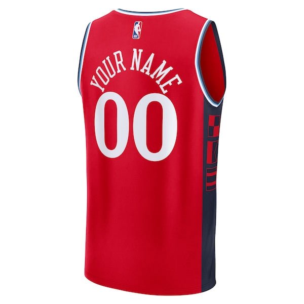 LA Clippers Youth Fast Break Custom Replica Jersey - Red - Statement Edition/White/Navy
