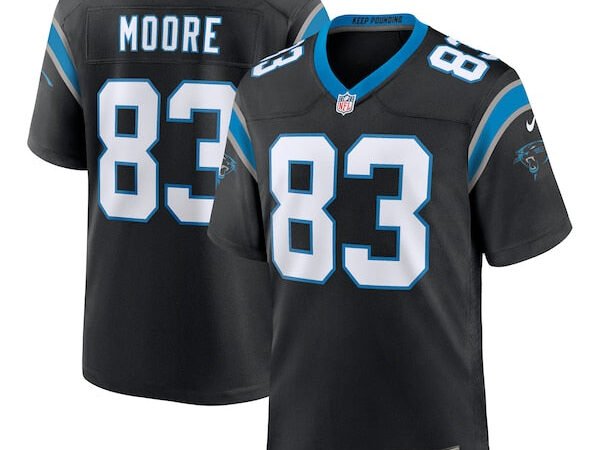 David Moore Carolina Panthers Nike Game Jersey - Black
