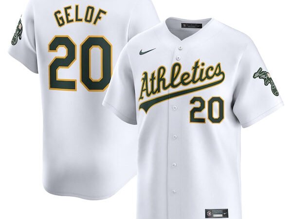Zack Gelof Oakland Athletics Nike Home Limited Player Jersey - White