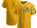 Oakland Athletics Nike Authentic Official Team Jersey - Gold