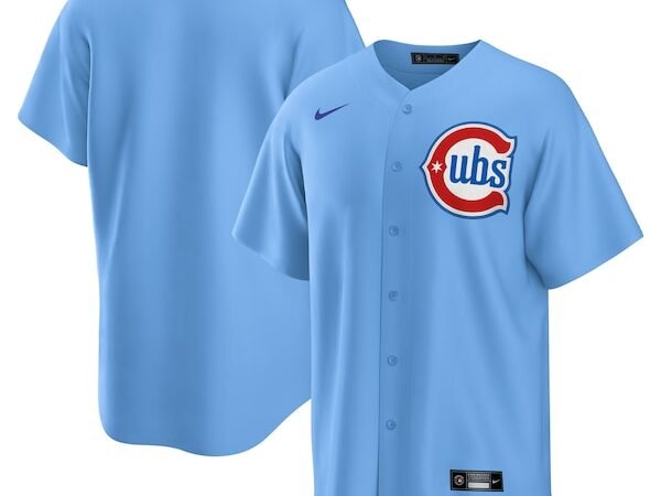 Chicago Cubs Nike 2nd Alternate Replica 2.0 Jersey - Light Blue