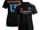 Thiago Martins New York City FC adidas Women's 2024 24/7 Kit Replica Player Jersey – Black