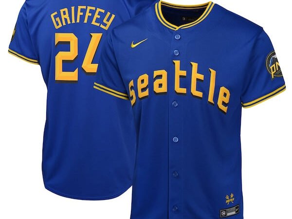 Ken Griffey Jr. Seattle Mariners Nike Youth City Connect Limited Player Jersey - Navy