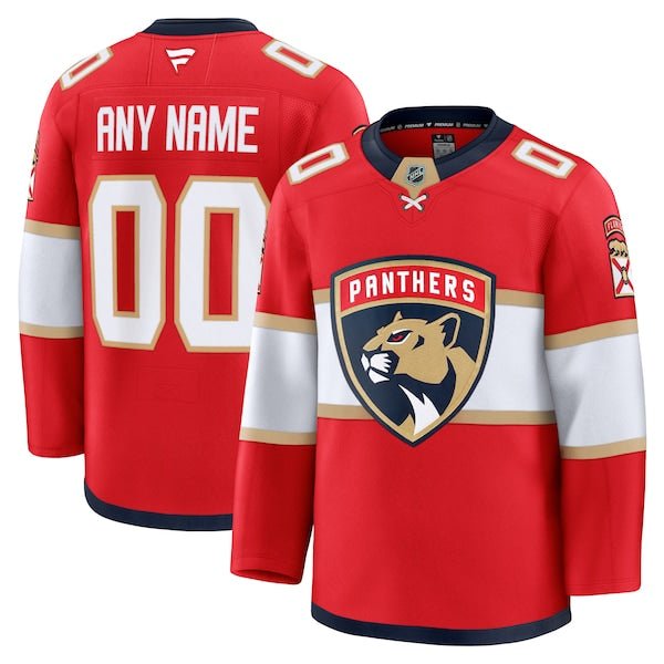 Florida Panthers Home Premium Custom Jersey - Red