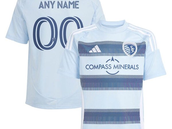 Sporting Kansas City adidas Youth 2025 One KC Replica Custom Jersey - Light Blue