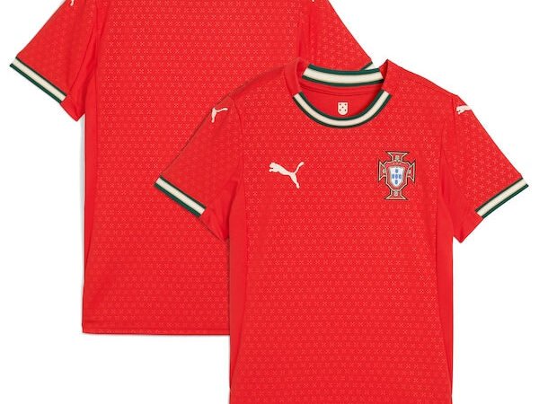 Portugal National Team Puma Women's 2025 Home Replica Jersey - Red/White