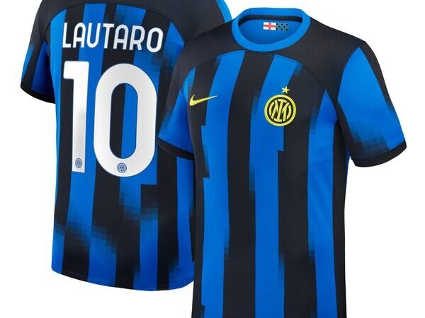 Lautaro Martinez Inter Milan Nike 2023/24 Home Replica Jersey - Blue