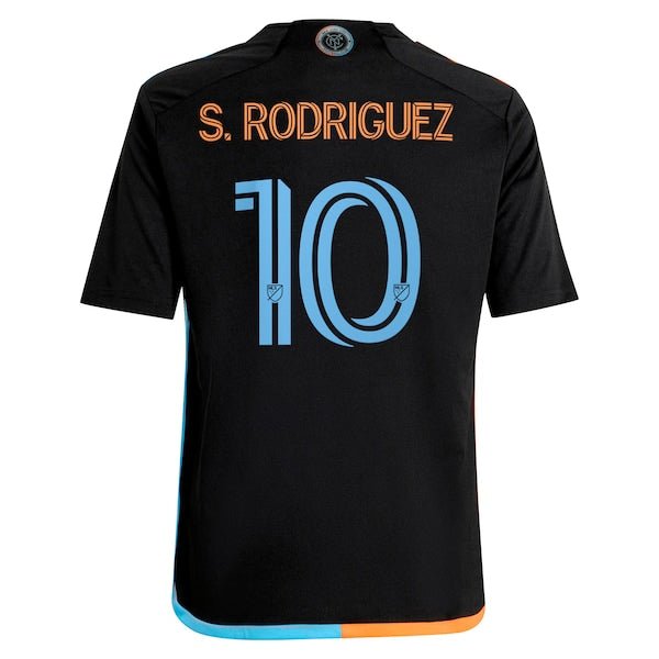 Santiago Rodríguez New York City FC adidas Youth 2024 24/7 Kit Replica Player Jersey – Black