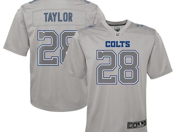 Jonathan Taylor Indianapolis Colts Nike Youth Atmosphere Game Jersey - Gray