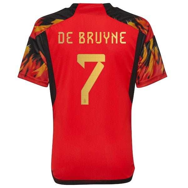 Kevin De Bruyne Belgium National Team adidas Youth 2022/23 Home Replica Jersey - Red