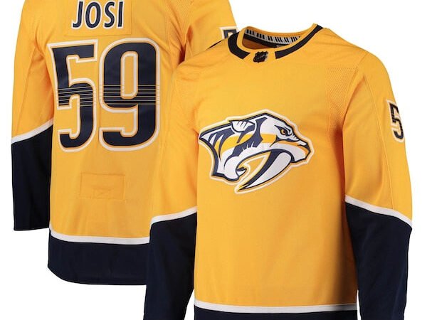 Roman Josi Nashville Predators adidas Home Primegreen Authentic Player Jersey - Gold