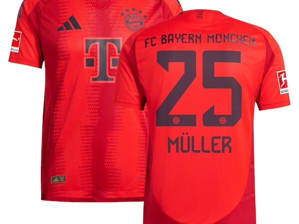 Thomas Müller Bayern Munich adidas 2024/25 Home Authentic Player Jersey - Red
