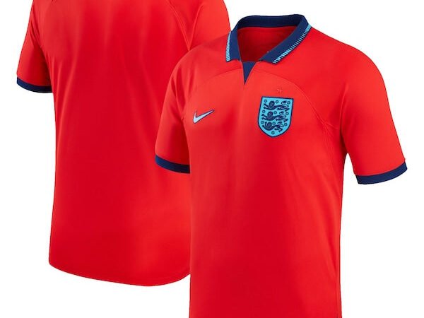 England National Team Nike Youth 2022/23 Away Breathe Stadium Replica Blank Jersey - Red